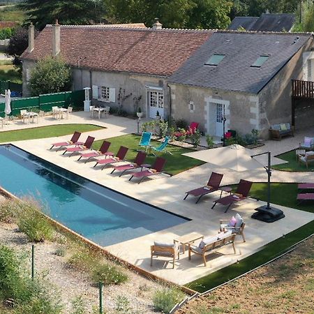 Sans Souci Bed And Breakfast Luxe Heated Pool And Restaurant Luzillé Kültér fotó