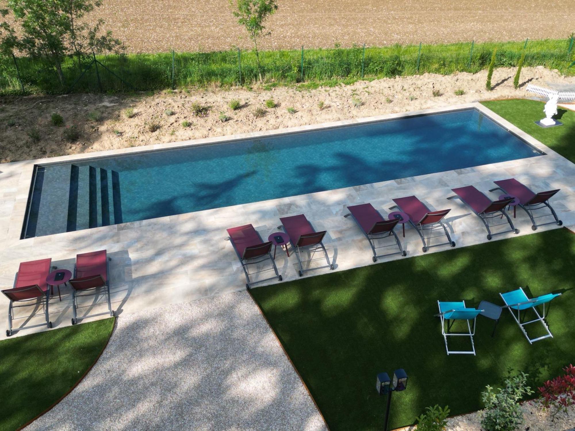 Sans Souci Bed And Breakfast Luxe Heated Pool And Restaurant Luzillé Kültér fotó