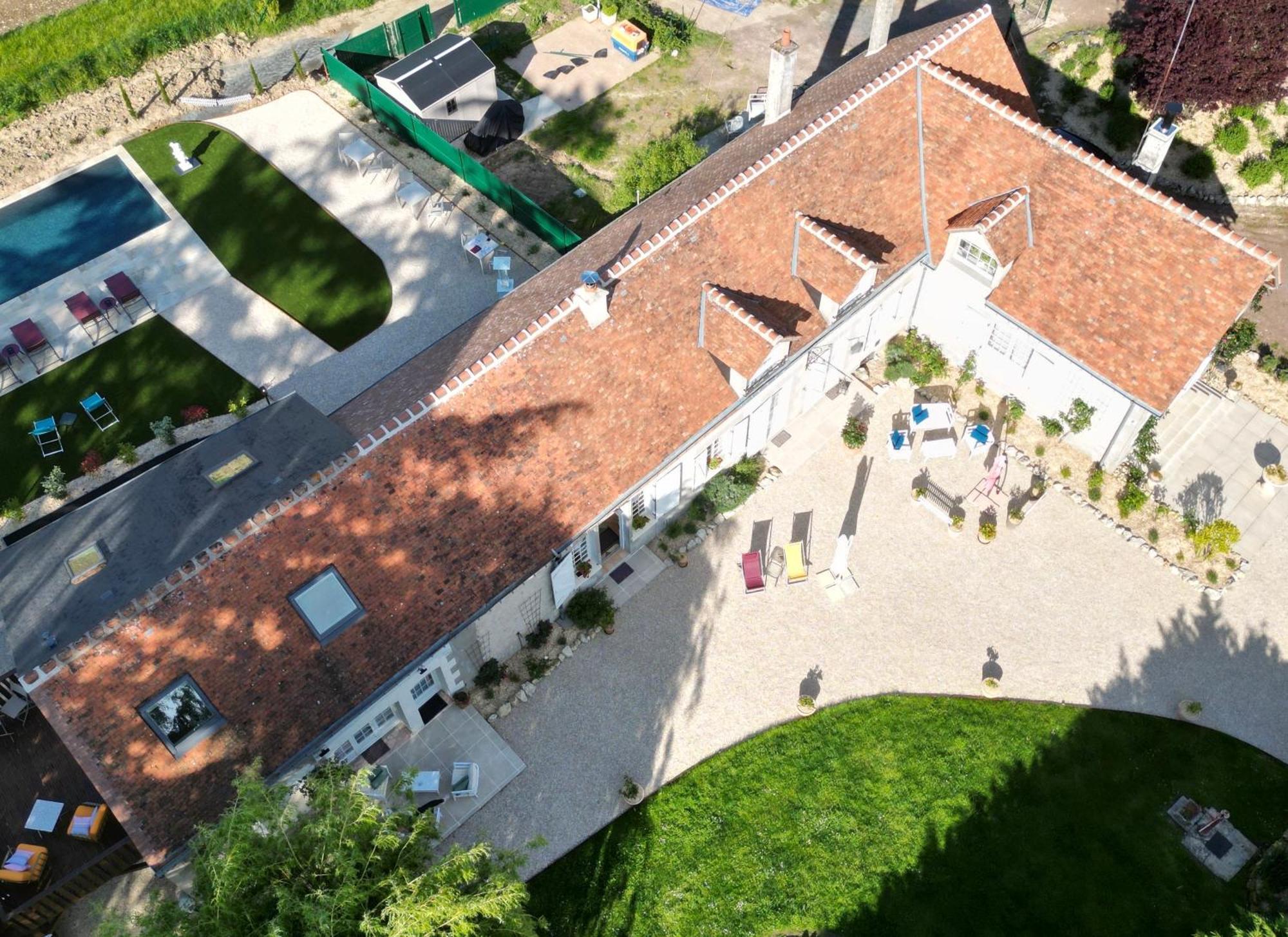 Sans Souci Bed And Breakfast Luxe Heated Pool And Restaurant Luzillé Kültér fotó