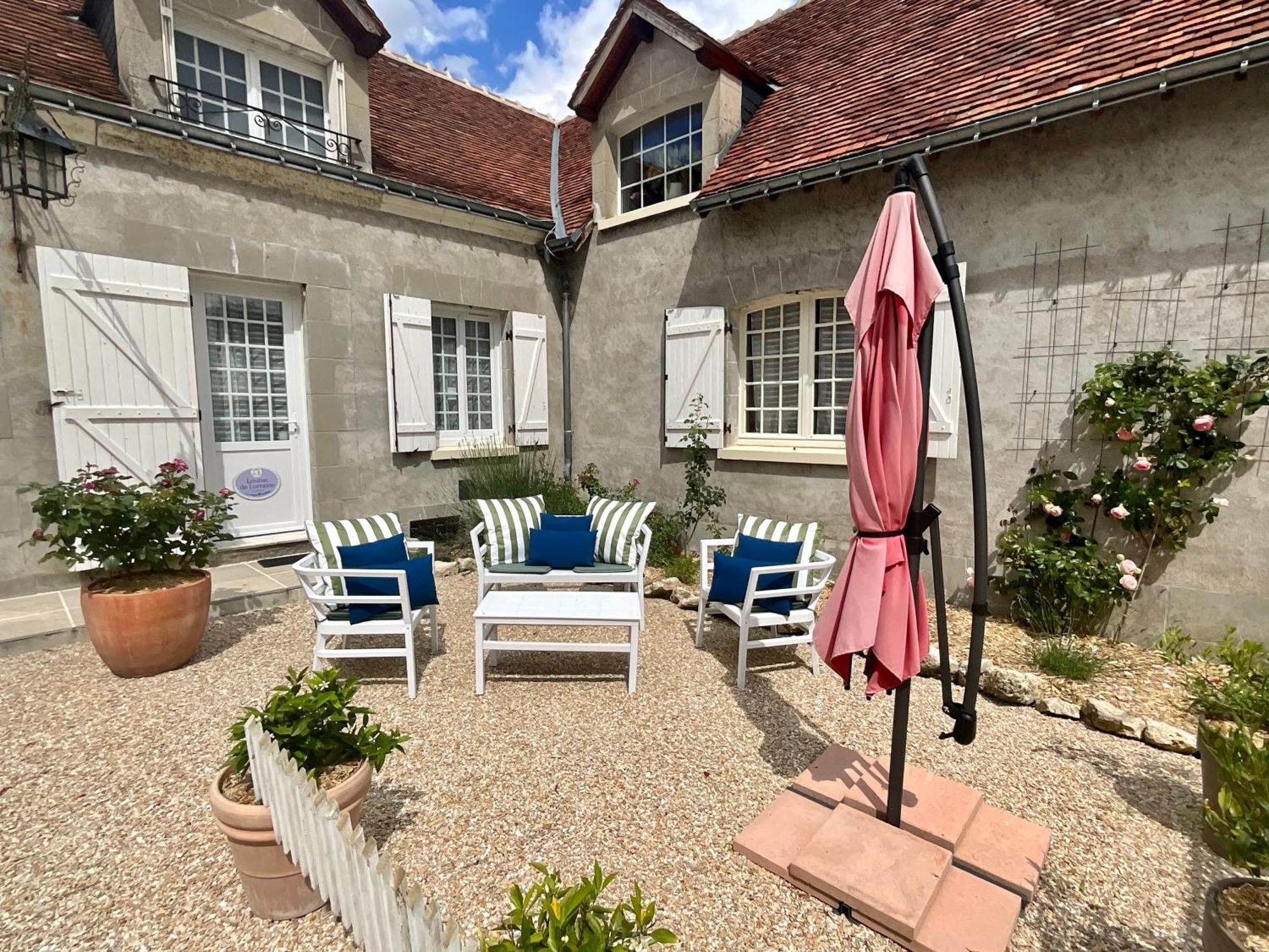Sans Souci Bed And Breakfast Luxe Heated Pool And Restaurant Luzillé Kültér fotó